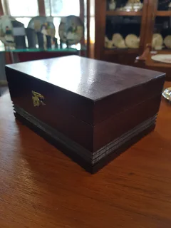 Pair of Somerset Crystal Brandy Goblets in Wooden Presentation Case.