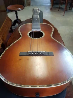 Vintage Bruno Lyra Oscar Schmidt 1920&#39;s Parlor Blues Guitar.