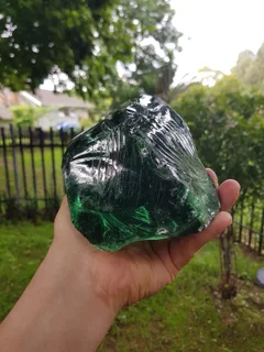 Dark Green Obsidian Volcano Glass.