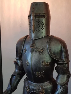 Vintage Medieval Knight Lamp Stand.