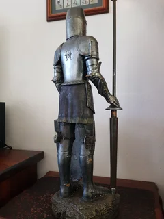 Vintage Medieval Knight Lamp Stand.