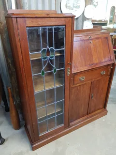 Bookcase with Writing Bureau ~ Circa 1940.