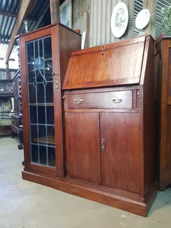 Bookcase with Writing Bureau ~ Circa 1940.