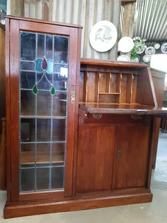 Bookcase with Writing Bureau ~ Circa 1940.