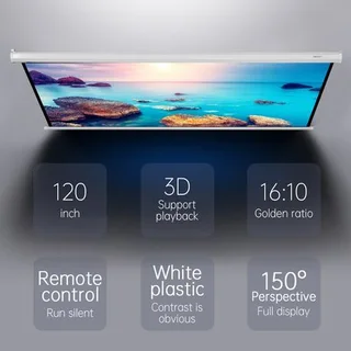 150 inch and 120 inch Deli Projector screen motorized