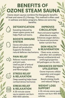Ozone steam sauna.
