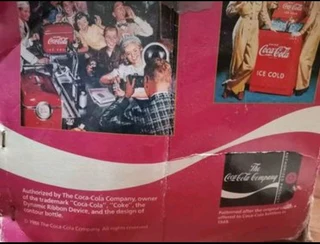 Vintage Coca Cola Mini Fridge Radio Tape