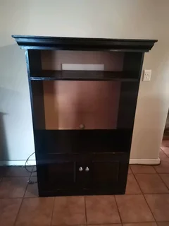 Dark Wood TV Entertainment Cabinet