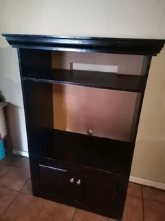 Dark Wood TV Entertainment Cabinet