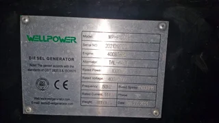 1000 kva Perkins generator, only 308 hours