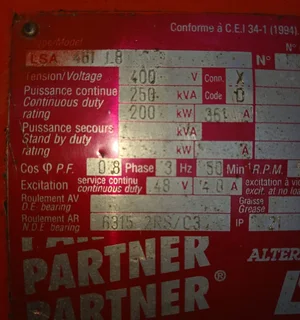 250 kva Scania generator