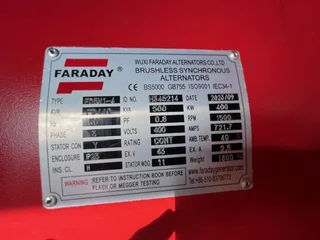 New 500 kva Cummins generators