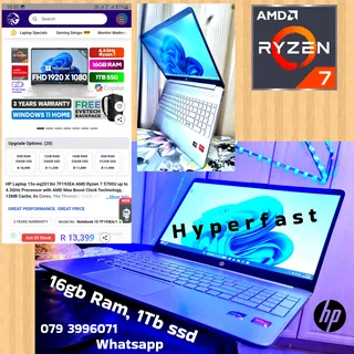 Hp ✅️Ryzen 7➡️ lik i7✅️1Tb ssd ✅️16gb Ram 98%mint