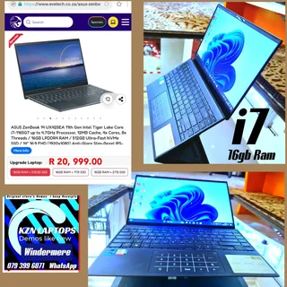 Asus zenbook ✅️i7 11gen ✅️16ram  ➡️demo95%