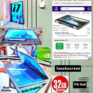 Dell i7✅️1Tb ssd ✅️32Ram ✅️Nvidia ✅️Touch ✅️Waranty