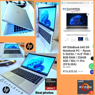 Hp Elitebook ✅️Waranty, Ssd, Demo 98%mint new, Ryzen 5, Radeon Graphics