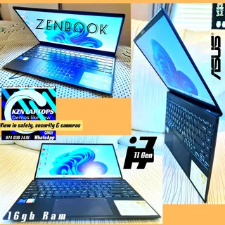 Asus zenbook ✅️i7 11gen ✅️16ram  ➡️demo95%,  whatsapp