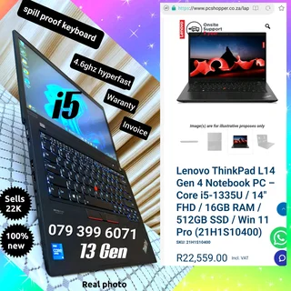 i5✅️✅️13Gen ✅️ssd ➡️Sells 22K ✅️16Ram ✅️Waranty