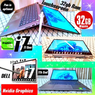 Dell i7✅️1Tb ssd ✅️32Ram ✅️Nvidia ✅️Touch ✅️Waranty