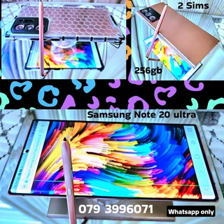 ■Genuine Samsung Note20 ultra: 2sims, Front 100%mint- back changed