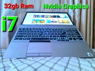 Dell i7ssd ✅️32Ram ✅️Nvidia ✅️95%mint