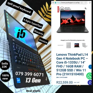 i5✅️✅️13Gen ✅️ssd ➡️Sells 22K ✅️16Ram ✅️Warant