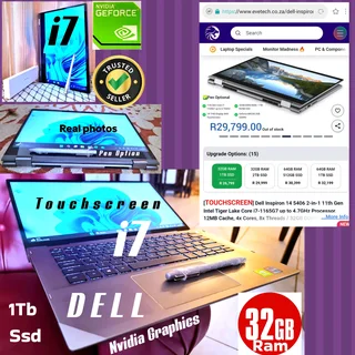 Dell i7✅️1Tb ssd ✅️32Ram ✅️Nvidia ✅️Touch ✅️Waranty