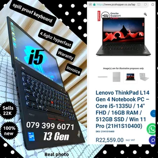 i5✅️✅️13Gen ✅️ssd ➡️Sells 22K ✅️16Ram ✅️Waranty