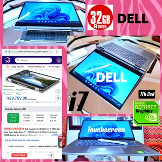 Dell i7✅️1Tb ssd ✅️32Ram ✅️Nvidia ✅️Touch ✅️Waranty