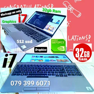 Dell i7ssd ✅️32Ram ✅️Nvidia ✅️95%mint