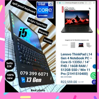 i5✅️✅️13Gen ✅️ssd ➡️Sells 22K ✅️16Ram ✅️Waranty