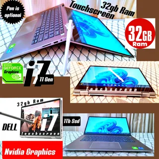 Dell i7✅️1Tb ssd ✅️32Ram ✅️Nvidia ✅️Touch ✅️Waranty