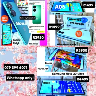 3x Awesome phones: Samsung-Huawei-invoice,Waranty