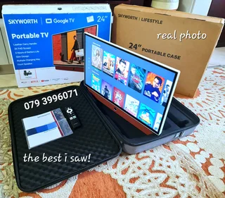 ☆wow!!! 100% Brandnew Portable Tv and Case 2boxs