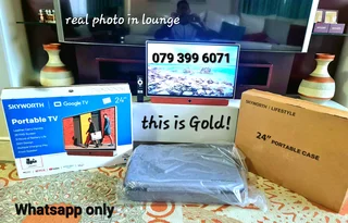 ☆wow!!! 100% Brandnew Portable Tv and Case 2boxs