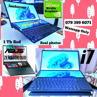 Asus Zenbook ✅️Duo✅️i7 ✅️Waranty ✅️Touch ✅️Nvidia