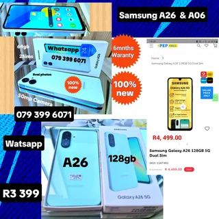 Samsung A26-A06 ✅️100%new 2sims ✅️Waranty