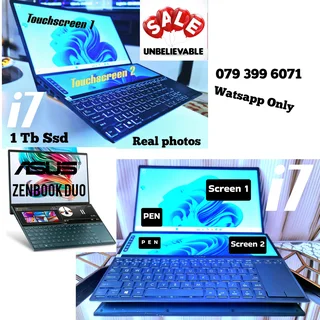Asus i7 ✅️2screens ✅️Waranty ✅️Touch ✅️Pen is extra