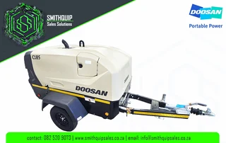 Doosan 185cfm Mobile Diesel Compressor -  NEW