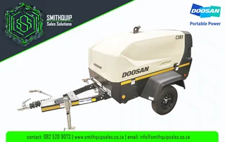 Doosan 185cfm Mobile Diesel Compressor -  NEW