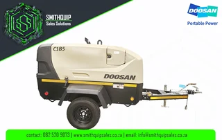 Doosan 185cfm Mobile Diesel Compressor -  NEW
