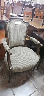 1 x Regency Style Birchwood Armchair