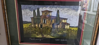 Sanding Beukes Tuscany Landscape Pastel