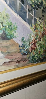 Oil Painting: Italian Amalfi Coast Scene