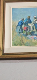 Titta Fasciotti: Oil Painting of Ethnic Figures