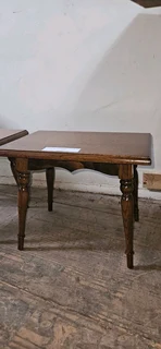 2 x Oak and Finish Side Tables EACH