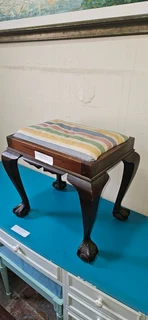 Imbuia Ball and Claw Stool