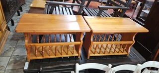 2 x Cypress Racked Side Tables EACH