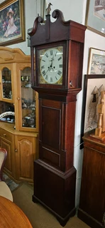 Georgian Oak Inlaid Grandfather Clock