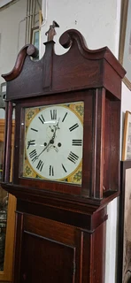 Georgian Oak Inlaid Grandfather Clock